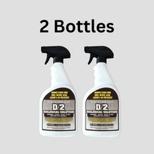 D/2 Biological Solution - 1 Quart in Reusable Spray 2 Bottles Free Shipping