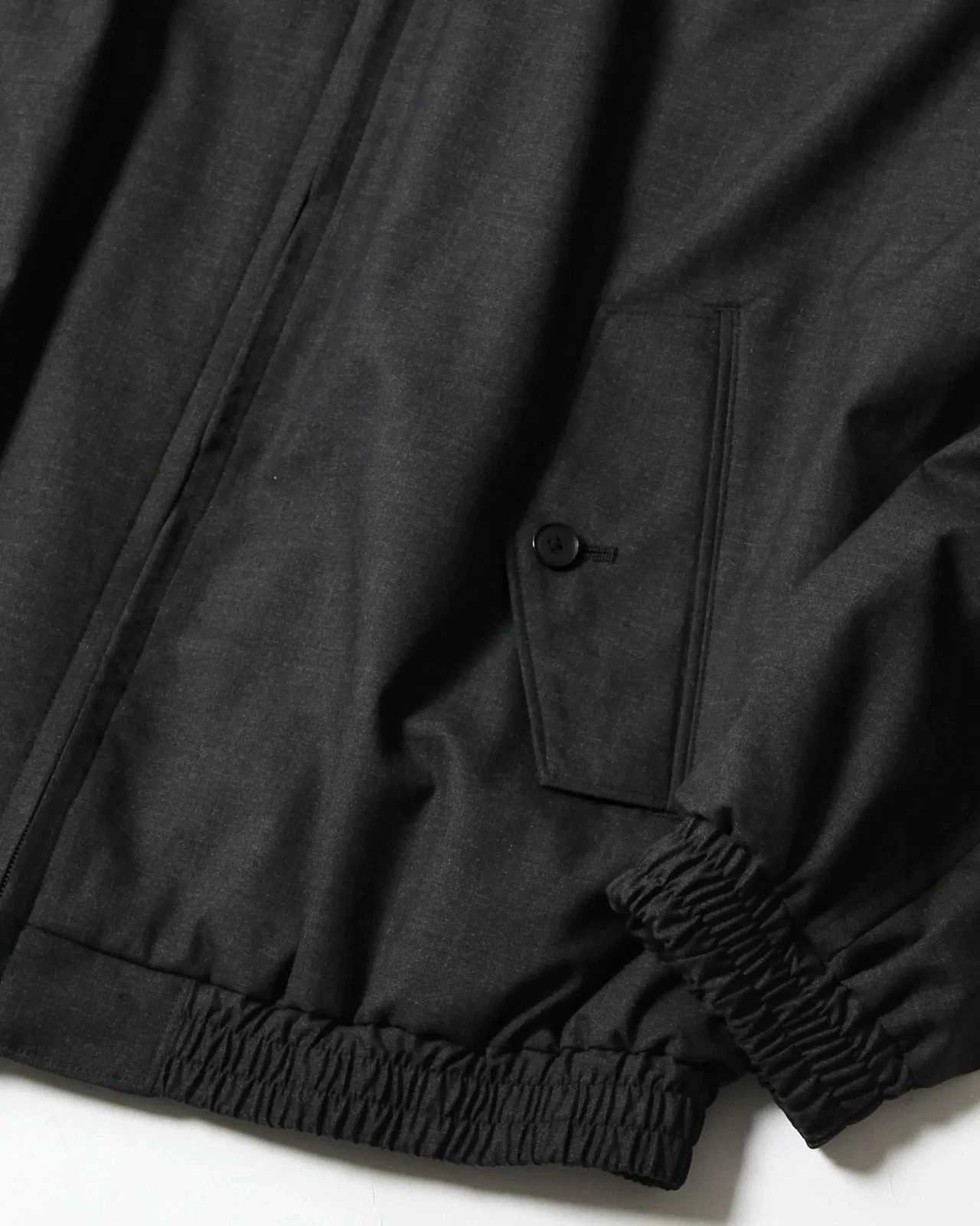 Auralee Ultra Fine Tropical Wool Zip Blouson Charcoal 5 NWT Harrington SS26 image 24