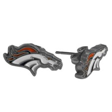 Denver Broncos Stud Earrings NFL Logo Fan Gear Game Day Team Spirt Football