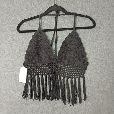 NWT Beach by Exist whimsygoth festival rave pixie S/M Crotchet Bralette/Bikini