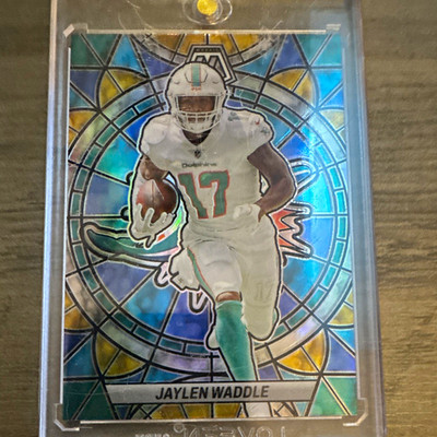 Panini 2023 Mosaic Stained Glass Prizm Insert Jaylen Waddle SG-20 Dolphins