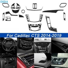 For Cadillac Cts 2014-2019 22pcs Real Carbon Fiber Kits Full Interior Dash Trim For Cadillac Cts 2014-2019 22pcs Real Carbon Fiber Kits Full Interior Dash Trim