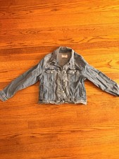 Old Navy Girls Blue Denim Jean Jacket - Size Large 10-12