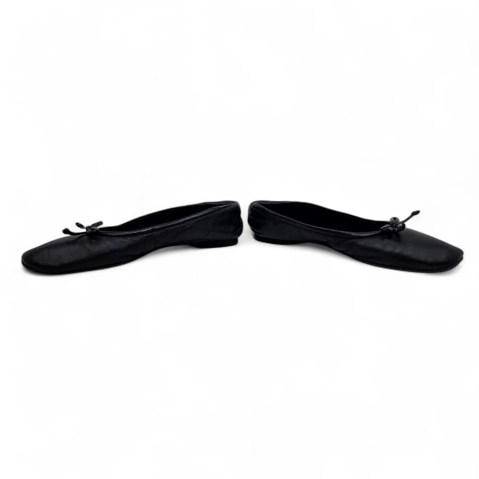 SAM & LIBBY Serena Ballet Flats Black Leather Size 8.5 M Serena Slip On Shoe - Image 3 of 4