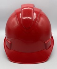 Honeywell Hard Hat: Red No Graphics Ratchet Four Points Type 1 Class C NSB 110