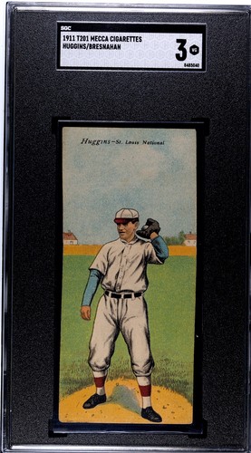 Huggins, Bresnahan 1911 T201 Mecca Double Folders card