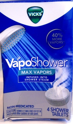 Vicks VapoShower Max Eucalyptus Menthol Aromatherapy Shower Tablets 4ct Pack