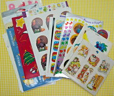 Large Sticker Lot of 35 assorted Sticker Sheets mostly vintage
