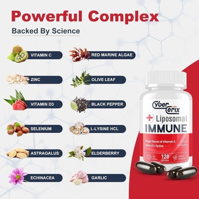 Advanced Liposomal Immune Supplement Complex Comprehensive Daily Wellness Herbal