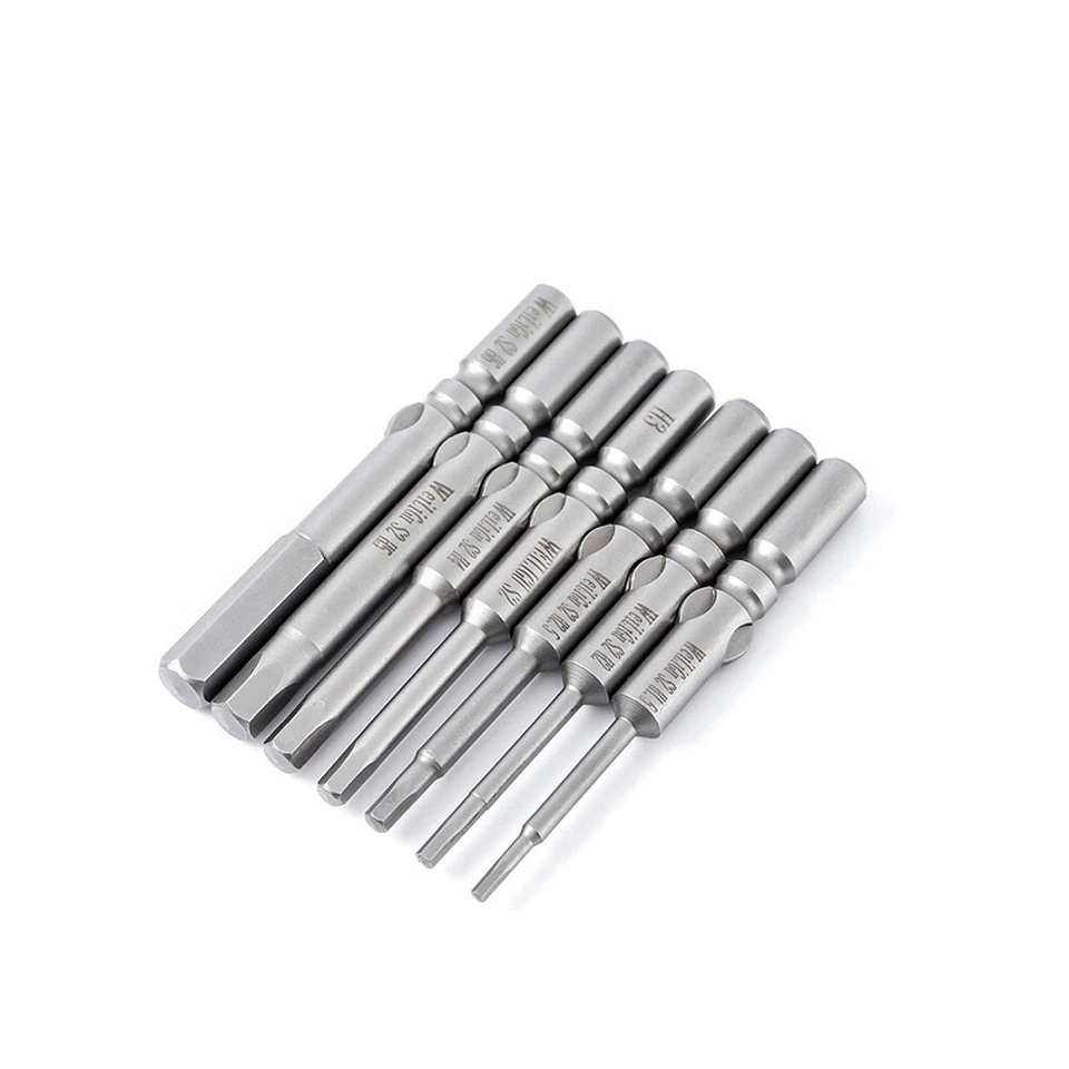 HEX Head Magnetic Screw Driver Bit Or Set Allen Key Impact Power 6mm Round Shank - image 2 of 4