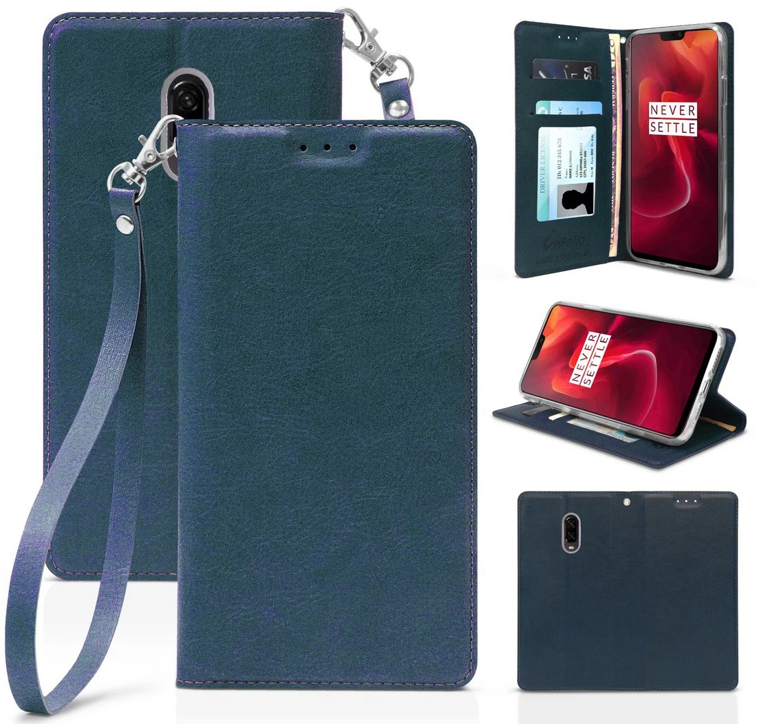 Cover Pelle Vegana Tasca Carte Moex Custodia A Portafoglio Per LG K41S, Custodia Per Cellulare Con Tasca Per Schede E Carte Credito, Protezione A 360°, In Pelle Vegana, Profondo - Nero Honor 10