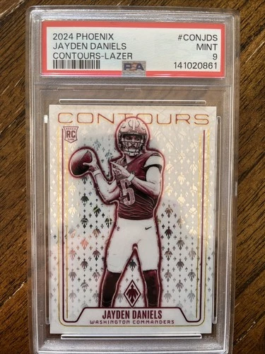 2024 Panini Phoenix - Contours Jayden Daniels #CON-JDS (RC) PSA 9 !!