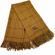 Burberrys Brown Plaid Scarf Stole Knee Brace #bf366b