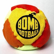 Bomb Footbags The Simply Bomb 2.0 - Orange Yellow Rust Neon - Hacky Sack Bag