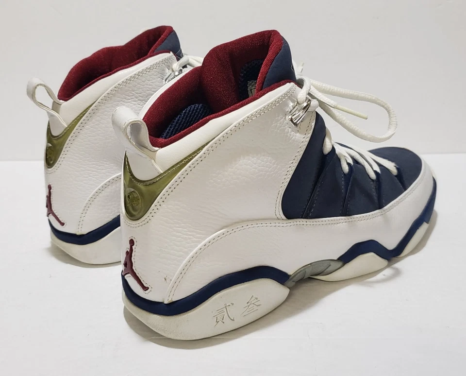 Air Jordan 9.5 Team Cinta Azul Medianoche Azul Marino Blanco Rojo Zapatillas Zapatos Para Hombre 10 Foto 4 de 4