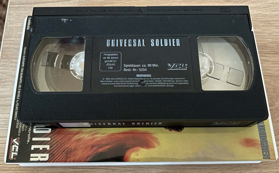 VHS Universal Soldier (1990) - VCL Video Großbox Erstausgabe - Kult! FSK 18 - Bild 4 von 4