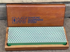 DMT Diamond 6" Whetstone Extra Fine Sharpening System Wood Box Case 3860400 USA