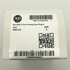 1PCS New 2080-IF2 SER A Micro800 2 Point Analog Input Plug-In Module In Box
