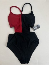 DC Harley Quinn One Piece Bathing Suit, Padded, Never Worn! Adjustable Strap NTW