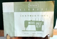Sears Kenmore Sewing Machine Model 1217 Manual Perfect Condition  53