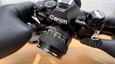 MINT] Canon AE-1 Program Black Film Camera New FD NFD 50mm f1.4