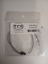 Train Control Systems TCS 1301 2 PIN Mini Connector Black/White wires