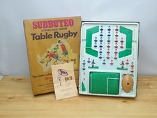Gioco Rugby da Tavolo Vintage Anni 70 Subbuteo Edizione Internazionale Boxato e Completo 