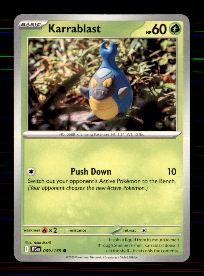 Karrablast 009/159 Common Journey Together Pokemon Near Mint