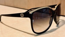 GUCCI SUNGLASSES GG3155 /S D28JJ BLACK W/ GOLD-TONE ACCENTS W/CASE CLOTH
