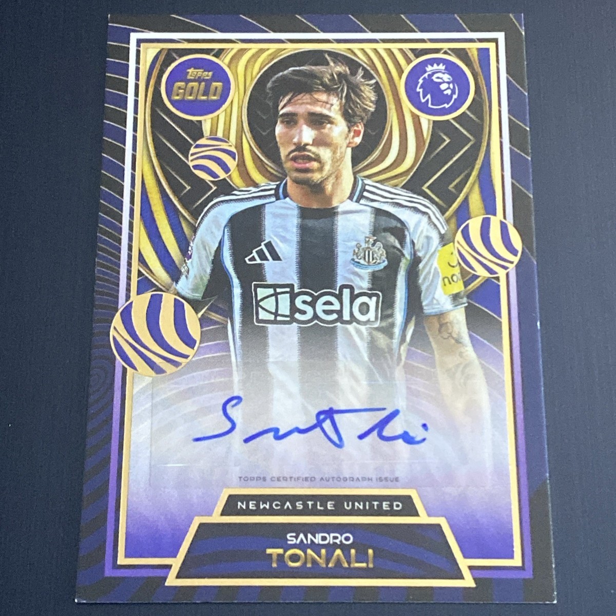 Topps Premier League Gold 25/26 Sandro Tonali Autograph Card 