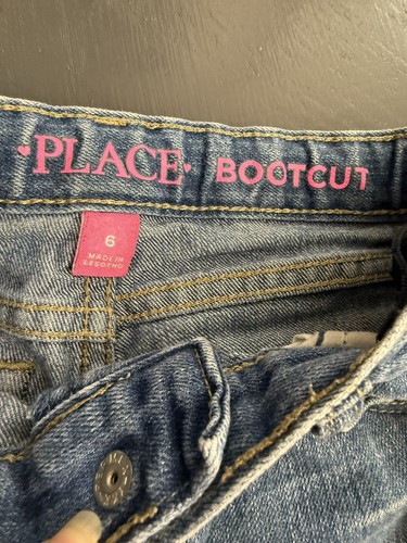 Place 6 Girls Jeans Lot Of 3 Pairs - Picture 4 of 6