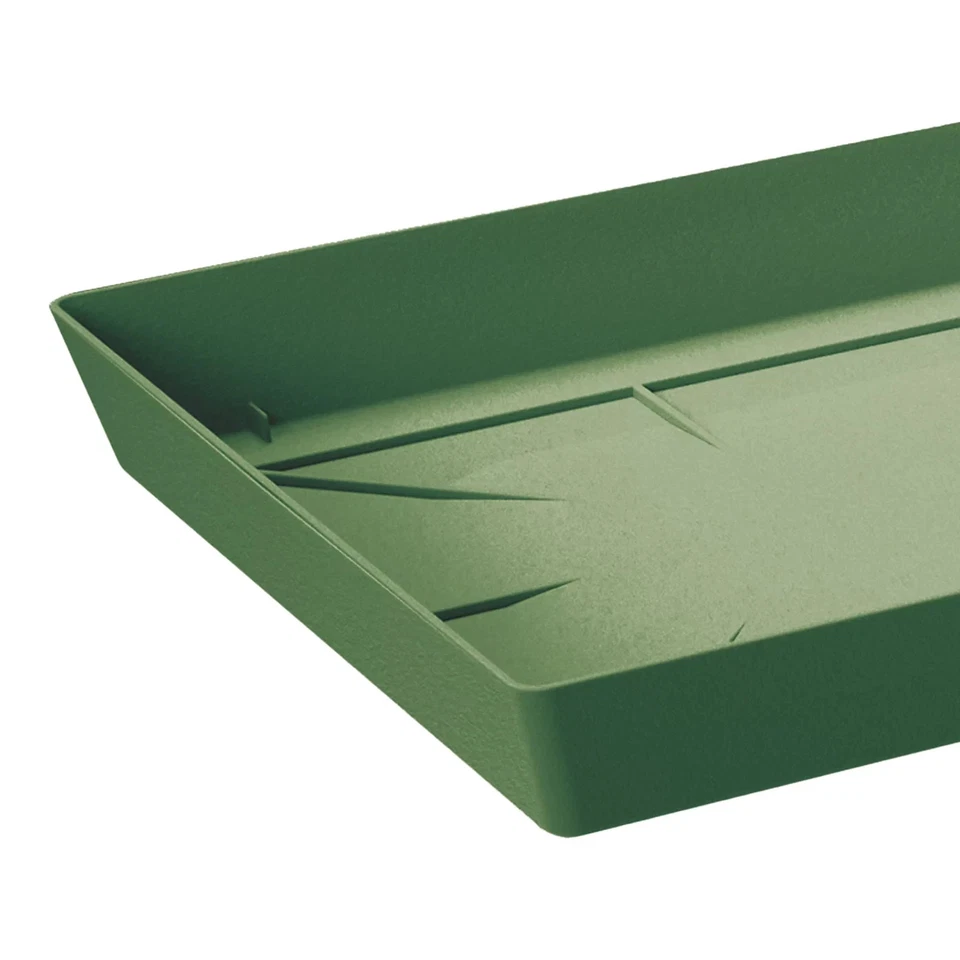 Plant Pot Saucer Plastic Tray Rectangle Deep Drip Trough Garden Large Green 53cm - Image 4 of 4
