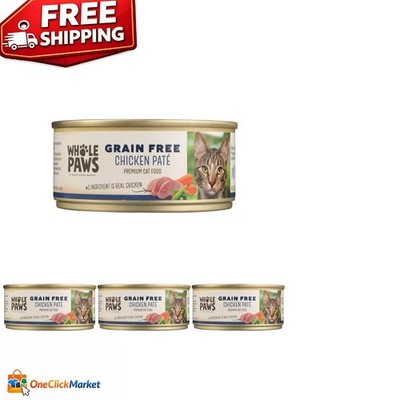 Grain-Free Chicken Paté Cat Food - 22oz Total, Healthy & Nutritious