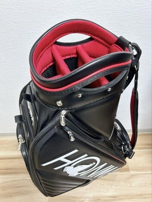 HONMA Tour Model Black 9.5 Type Cart Bag Golf Carry Caddy Bag Rare