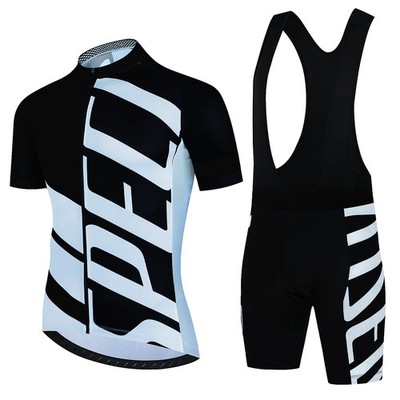 Neu 2024 Sommer Herren Radtrikot + Radhose MTB Atmungsaktiv Fahrrad Set