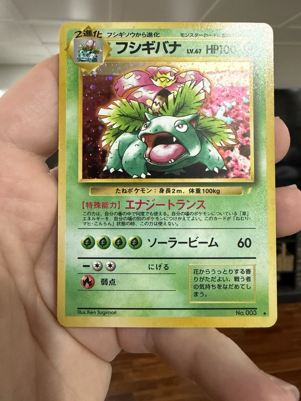 Venusaur 003 Japanese CD Promo - 1998 Pokemon TCG LP