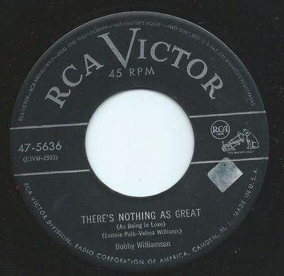 Bobby Williamson - re's Nothing As Great As Being In Love / Steady  - G8100z