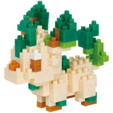 Image of Kawada nanoblock Pokémon Leafeon Building Set Japan 44 × 50 × 60 mm