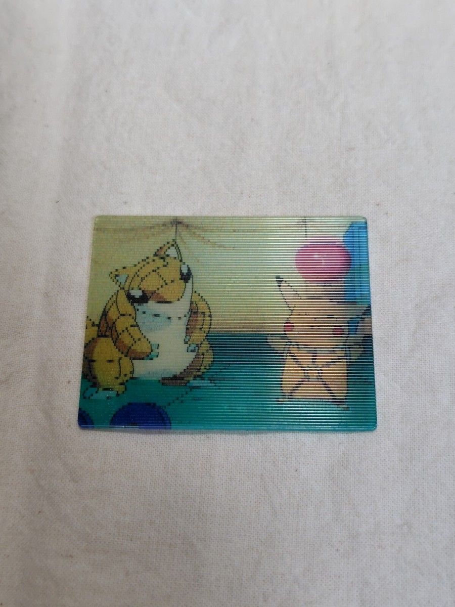 Pikachu Pokémon Card Pikachu Japanese Meiji Super Change Card 3D Lenticular Pokemon