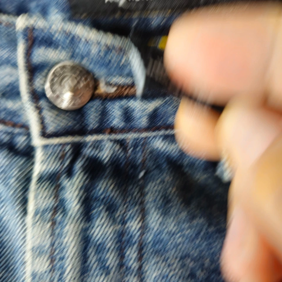 Pantalones Cortos de Jean Jordan Craig Cargo Para Hombre 40 x 21 Azul Denim Sueltos Sueltos Y2K Manchados Foto 3 de 4