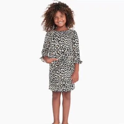 J Crew - CrewCuts Girls' leopard print dress
