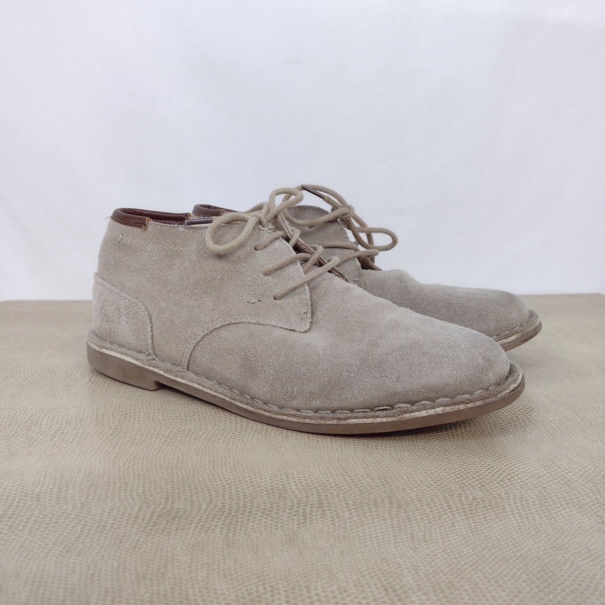 Kenneth Cole New York Tan Suede Men\'s Boots Kenneth Cole New York Mens Boots Real Deal Tan Suede Lace Up  main image 4