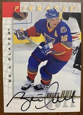BRETT HULL 97-98 BAP Autograph #15 SP Auto 1997-98 Be A Player Hockey