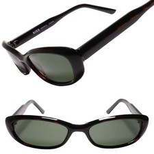 Y2K Vibe True Vintage Womens Narrow Subtle Cat Eye Tortoise Frame Sunglasses