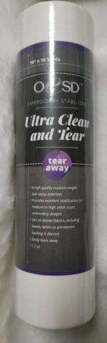 OESD Ultra Clean & Tear, Tear-Away Stabilizer, 10" x 10 yds - Picture 1 of 3