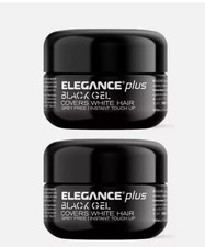 2X Elegance Plus Black Hair Gel 100ml Cover White Hair Original Strong Hold