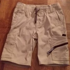 NEW NWOT Wrangler XS 4/5 Boy's Tan Utility Cargo Shorts Multiple Pockets
