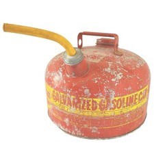 Eagle Gas Can 2.5 Gallon Metal Galvanized Model 502 Vintage