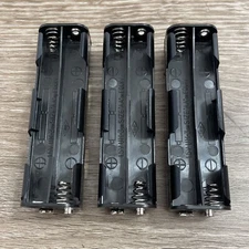 “PACK OF 3” Battery cell holders for 8 AA batteries or 9 volt snap terminal 1.5