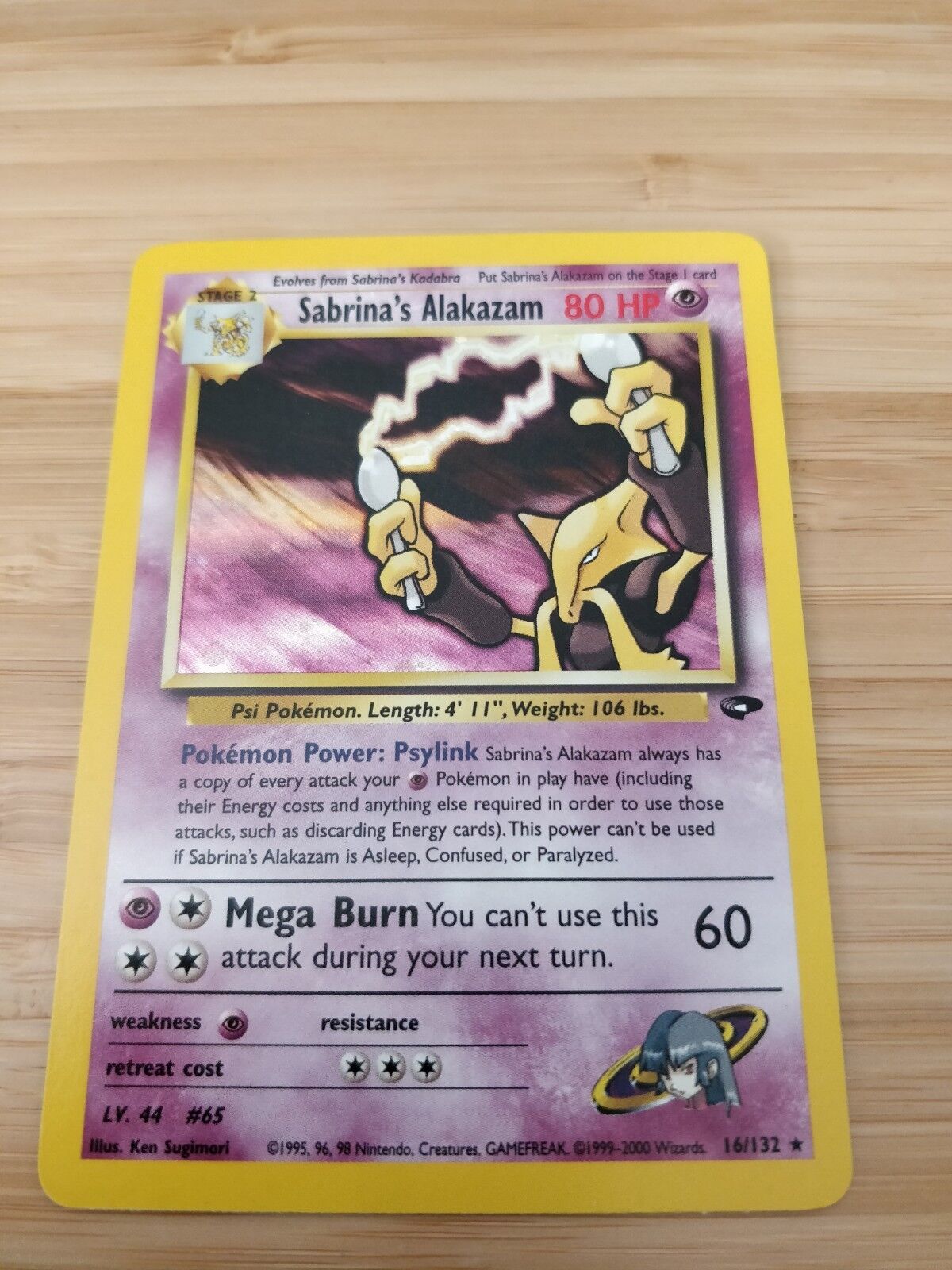  Sabrina's Alakazam - 16/132 - Holo Rare - Unlimited Edition :  Toys & Games